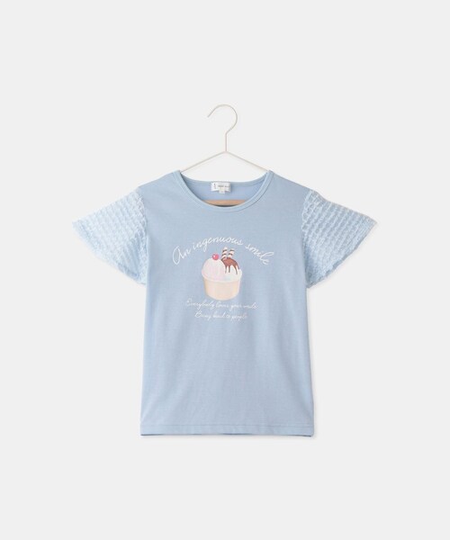ROPE' PICNIC(ロペピクニック)の「【KIDS/キッズ】アイスプリント袖ジャガードトップス(Tシャツ/カットソー・キッズ・オフホワイト/サックス・120/130/140)」の16枚目の写真