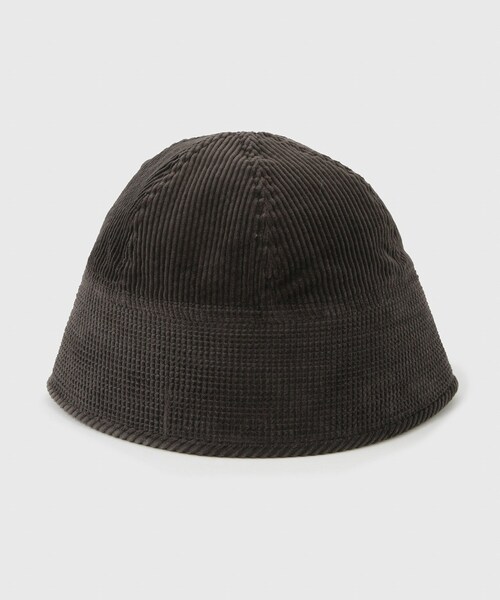ADAM ET ROPE'（アダムエロペ）の「【THOUSANDS/サウザンズ】CORDUROY SAILOR HAT（ハット・メンズ・チャコール/ホワイト系・M）」の4枚目の写真