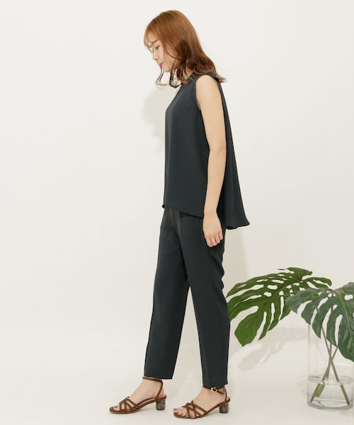 SENSE OF PLACE by URBAN RESEARCH（センスオブプレイスバイアーバンリサーチ）の「バックフレアセットアップ(テーパード)（セットアップ・レディース・GREIGE/GREEN/NAVY・S/M）」の22枚目の写真