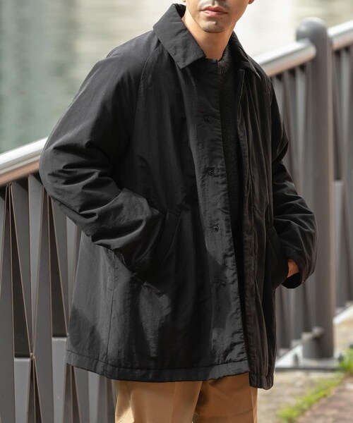 URBAN RESEARCH ROSSO(アーバンリサーチロッソ)の「『XLサイズあり』NOUVELLE中綿ステンカラーコート(ステンカラーコート・メンズ・BLACK/CHARCOAL・M/L/XL)」の5枚目の写真