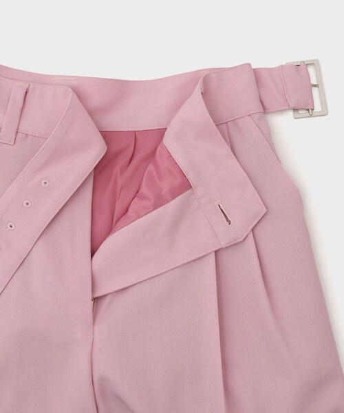 ROPE'（ロペ）の「【moi salon et rope 】ORIGINAL BELTED SLACKS｜ベルテッドスラックス（スラックス・レディース・ネイビー/ピンク系・36/38）」の14枚目の写真