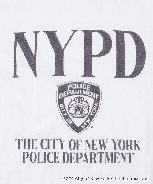 URBAN RESEARCH DOORS（アーバンリサーチドアーズ）の「『別注』GOOD ROCK SPEED×DOOS　NYC NYPD T-SHIRTS（Tシャツ/カットソー・レディース・ホワイト/ブラック/アッシュ/イエロー・One）」の10枚目の写真
