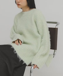 KBF | シャギールーズリブニット(ニット/セーター)