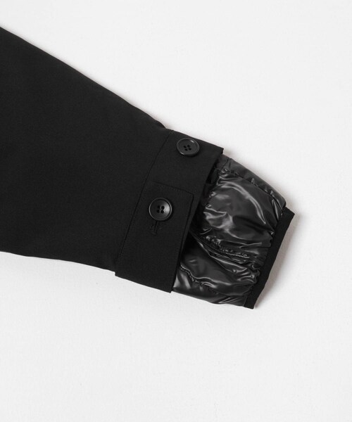 URBAN RESEARCH（アーバンリサーチ）の「『WEB限定』インナーダウン付スタンドカラーロングコート（テーラードジャケット・レディース・BLACK/KHAKI・Free）」の13枚目の写真