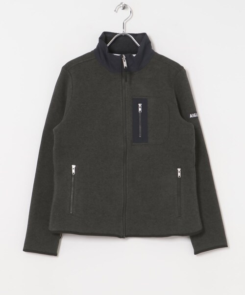 THE GOODLAND MARKET（ザグッドランドマーケット）の「AIGLE　ポーラテック フリースジャケット T-KIT（テーラードジャケット・レディース・G.LILAS/NOIR・36/38/40）」の4枚目の写真