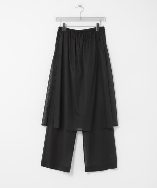 URBAN RESEARCH（アーバンリサーチ）の「AMOMENTO　SHEER LAYERED PANTS（その他パンツ・レディース・BLACK/WHITE・0/1）」の3枚目の写真