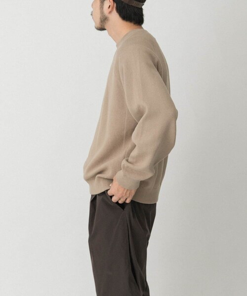 EKAL（エカル）の「ドライニットプルオーバー（ニット/セーター・メンズ・グレージュ/ブラウン/ネイビー・M/L）」の19枚目の写真