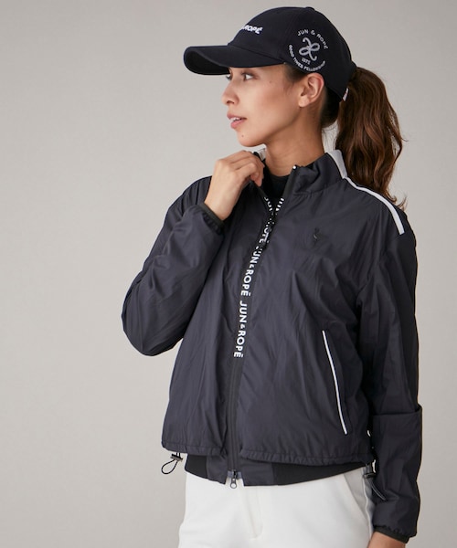 ROPE'(ロペ)の「【撥水】オクタ保温裏付きドロストブルゾン(ブルゾン・レディース・ブラック/グレー/ホワイト・L/M/S)」の14枚目の写真