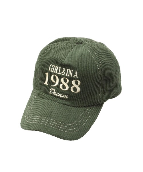 jouetie（ジュエティ）の「コーデュロイロゴキャップ（キャップ・レディース・レッド/ピンク/グリーン・F）」の4枚目の写真