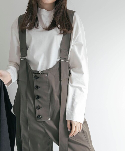 THE GOODLAND MARKET（ザグッドランドマーケット）の「ザ グッドランド マーケット　#200426 overall（サロペット/オーバーオール・レディース・KHAKI・FREE）」の4枚目の写真