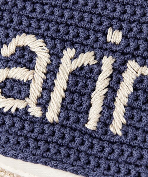 URBAN RESEARCH DOORS（アーバンリサーチドアーズ）の「バイカラー編みロゴクラッチ∴（クラッチバッグ・レディース・NOIR/MARIN・one）」の9枚目の写真