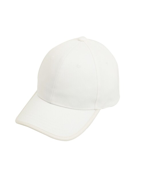 MERCURYDUO（マーキュリーデュオ）の「デニム配色パイピングキャップ（キャップ・レディース・オフホワイト/ブラック/インディゴ・F）」の2枚目の写真