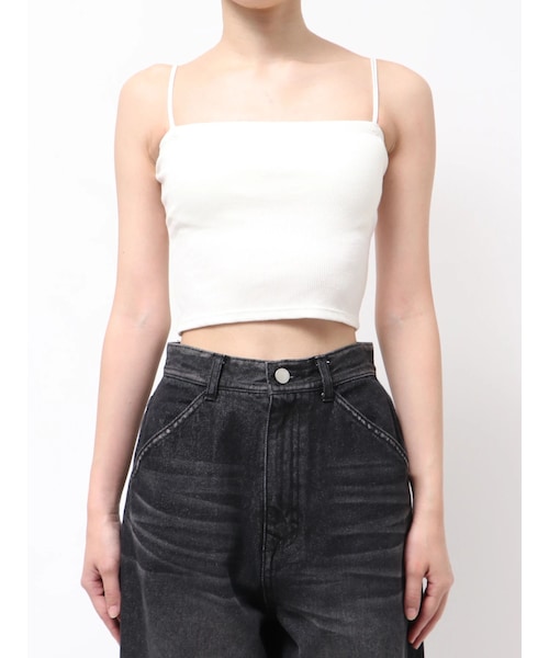 EMODA（エモダ）の「ボックスキャミ（キャミソール・レディース・ホワイト/グレー/ブラック/ネイビー/ライトミックス・F）」の7枚目の写真