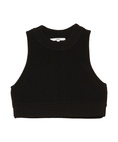UN3D.(アンスリード)の「WAFFLE SHORT KNIT VEST(ニット/セーター・レディース・グレー/ブラック/ブラウン・F)」の11枚目の写真