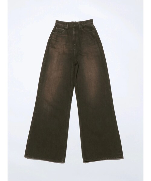 EMODA（エモダ）の「【VEQUM】RIM WIDE JEANS（その他・レディース・ブラック/アイスブルー/インディゴ・24/25/26）」の3枚目の写真