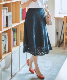7days Life Styling | シアーチェックフレアスカート(スカート)