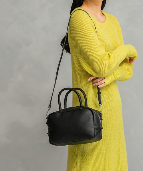 URBAN RESEARCH ROSSO（アーバンリサーチロッソ）の「スクエアボストンバッグ（ボストンバッグ・レディース・BLACK/RED・-）」の3枚目の写真