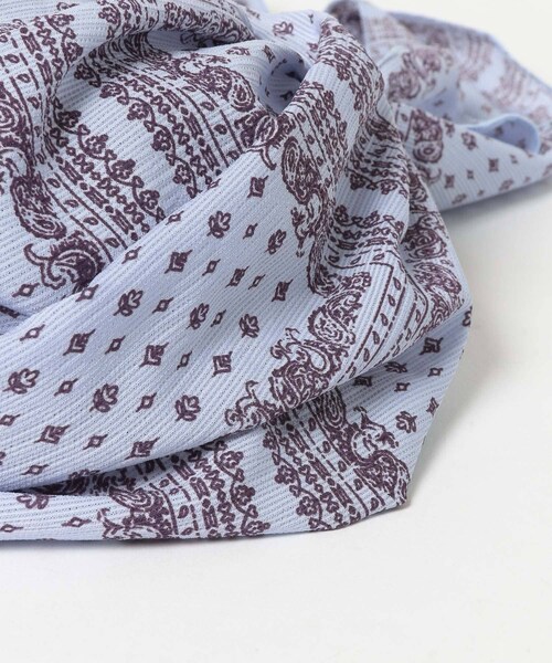 KBF（ケイビーエフ）の「プリントスカーフターバン∴（ヘアバンド・レディース・BLACK/BLUE・one/One）」の5枚目の写真