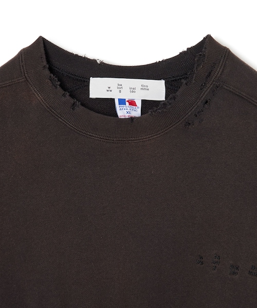 ADAM ET ROPE'(アダムエロペ)の「【BAL/バル】RUSSELL ATHLETIC HIGH COTTON DISTRESSED CREW(スウェット・メンズ・スミクロ・2/3)」の5枚目の写真