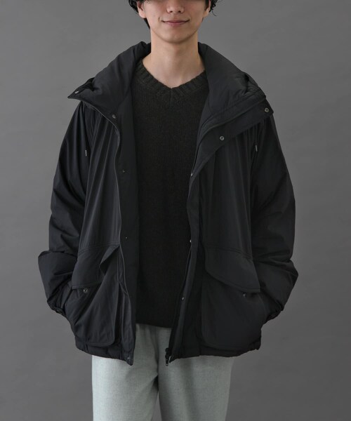 URBAN RESEARCH DOORS(アーバンリサーチドアーズ)の「FORK&SPOON SORONAフーディーブルゾン(ブルゾン・メンズ・BLACK/SAND/BROWN・4/5)」の6枚目の写真