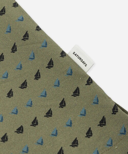 Saturdays NYC(サタデーズ ニューヨークシティ )の「Canty Sailboat SS Shirt(シャツ/ブラウス・レディース・ベージュ/ネイビー・L/M/S/XL)」の14枚目の写真