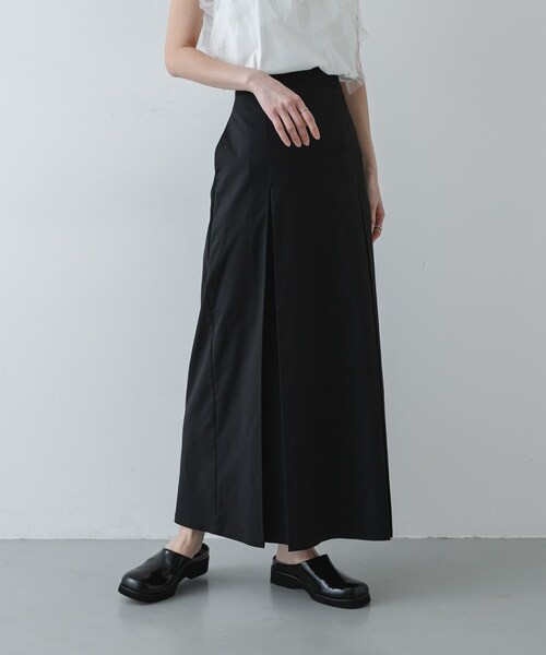 SENSE OF PLACE by URBAN RESEARCH(センスオブプレイスバイアーバンリサーチ)の「ボックスプリーツスカート(スカート・レディース・IVORY/BLACK/BEIGE・S/M)」の2枚目の写真