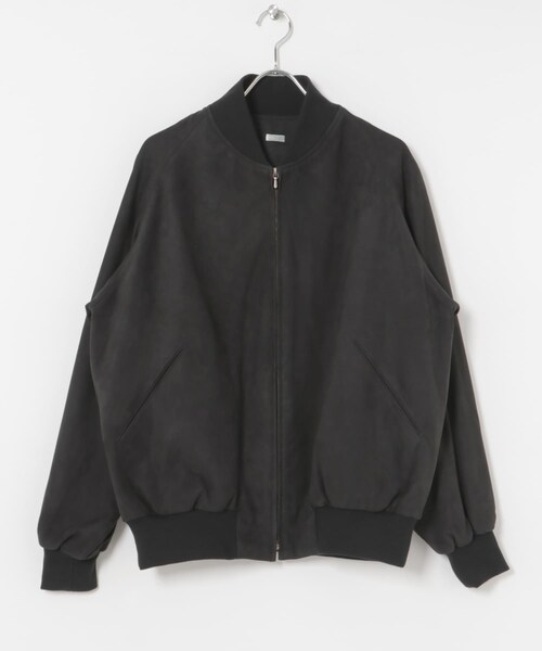 URBAN RESEARCH(アーバンリサーチ)の「A PRESSE Nubuck leather Rib Blouson(ブルゾン・メンズ・BLACK・2/3)」の6枚目の写真