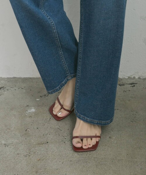 URBAN RESEARCH（アーバンリサーチ）の「ナローストラップサンダル（サンダル・レディース・E.BLACK/MAROON/E.BEIGE・36/37/38）」の22枚目の写真