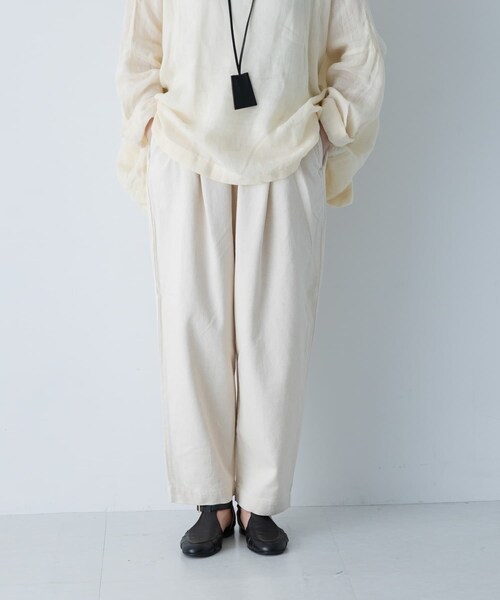 かぐれ（カグレ）の「ドリルルーズサルエルパンツ（その他パンツ・レディース・NATURAL/BEIGE・0/1）」の4枚目の写真