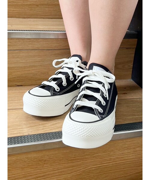 GYDA（ジェイダ）の「【WEB限定】ALLSTAR LIFTED OX（スニーカー・レディース・ブラック/オフホワイト・24/22/23）」の21枚目の写真