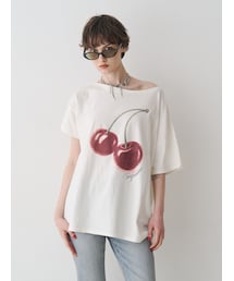 jouetie | チェリーワンショルルーズTシャツ(Tシャツ/カットソー)