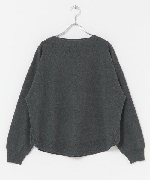 URBAN RESEARCH DOORS（アーバンリサーチドアーズ）の「コットンウールボートネックニット（ニット/セーター・レディース・BLUE/CHARCOAL/GOLD・Free）」の13枚目の写真