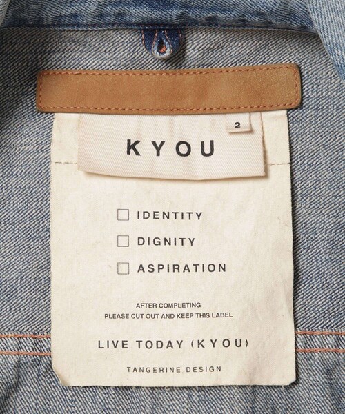ADAM ET ROPE'(アダムエロペ)の「【KYOU/キョウ】ROEBUCK HIPPIE Type-50s Jacket by 66 Selvedge Denim(デニムジャケット・メンズ・ブルー系・1/2)」の6枚目の写真