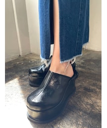 EMODA | ボリュームラウンドサボ(スリッポン)