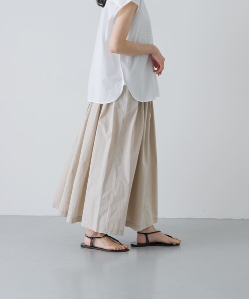 かぐれ（カグレ）の「コットンタックスカート（スカート・レディース・SANDBEIGE/ROYAL BLUE・Free）」の7枚目の写真
