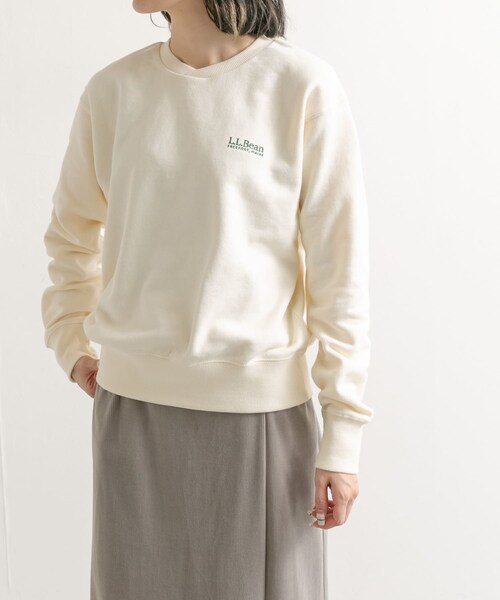 URBAN RESEARCH DOORS（アーバンリサーチドアーズ）の「L.L.Bean　Crewneck Sweatshirts（Tシャツ/カットソー・レディース・ecru/birch/navy・M）」の6枚目の写真