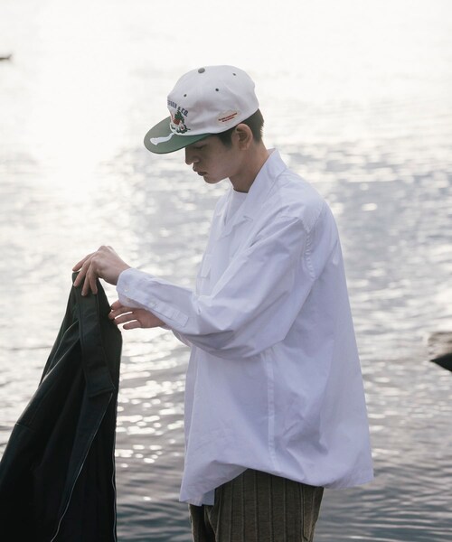 URBAN RESEARCH（アーバンリサーチ）の「THE DAY　OPEN COLLAR SHIRT（シャツ/ブラウス・メンズ・BLACK/BROWN/WHITE・1/2）」の8枚目の写真