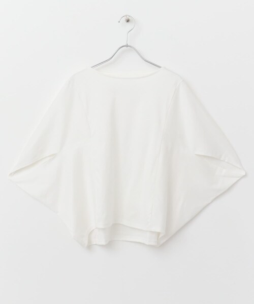 URBAN RESEARCH ROSSO（アーバンリサーチロッソ）の「『一部WEB限定カラー』汗染防止5分袖ドルマンプルオーバー（Tシャツ/カットソー・レディース・D/NAVY/OFF WHITE/L/GREIGE/BLUE/BROWN/BORDEAUX・FREE）」の15枚目の写真