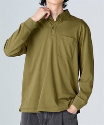 nissen | ボタンダウン長袖ポロシャツ【大きいサイズ有】(ポロシャツ)