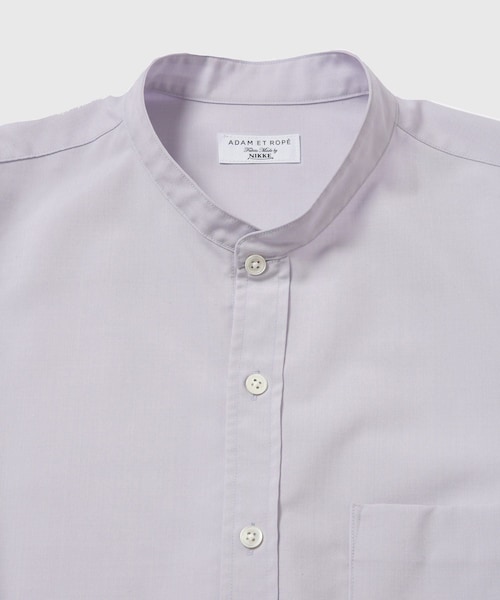 ADAM ET ROPE'(アダムエロペ)の「【NIKKE】 バンドカラー シャツ / ウォッシャブル(シャツ/ブラウス・メンズ・ブラック/ネイビー/ラベンダー・L/M)」の16枚目の写真