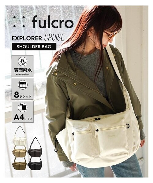 nissen（ニッセン）の「fulcro（フルクロ）Explorer はっ水ショルダーバッグ クルーズ （Ｂ５対応）（ショルダーバッグ・メンズ・ベージュ/ブラック/ダークグレイ/アイボリー/オリーブ・Y）」の4枚目の写真