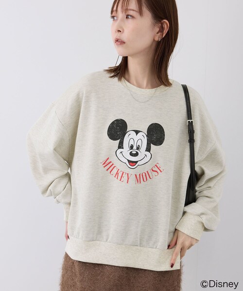 ROPE' PICNIC（ロペピクニック）の「MICKEY MOUSE/プリントスウェット（スウェット・レディース・キナリ/グリーン・38）」の10枚目の写真