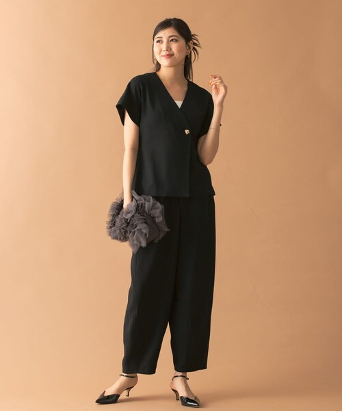 URBAN RESEARCH ROSSO（アーバンリサーチロッソ）の「カーブパンツ（その他パンツ・レディース・BLACK/GREIGE・36/38）」の21枚目の写真