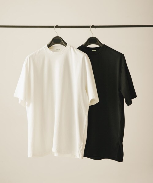 URBAN RESEARCH(アーバンリサーチ)の「A PRESSE Heavy Weight T-Shirt(Tシャツ/カットソー・メンズ・WHITE/BLACK・1/2/3/4)」の4枚目の写真