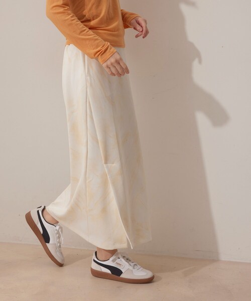 NERGY（ナージー）の「【skin wear】UV＆接触冷感＆保湿加工 Airy jerseyイージーラップスカート（スカート・レディース・イエロー/ブラウン・F）」の22枚目の写真