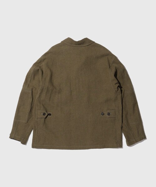 ADAM ET ROPE'（アダムエロペ）の「【blurhmsROOTSTOCK/ブラームスルーツストック】Ramie Linen Wool Swedish BDU Jacket（その他アウター・メンズ・ブラック/カーキ・2/3/4）」の17枚目の写真