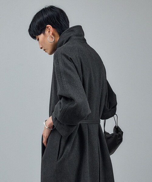 ADAM ET ROPE'(アダムエロペ)の「ピュアカシミヤナロートレンチコート(トレンチコート・レディース・キャメル/チャコール・F)」の20枚目の写真