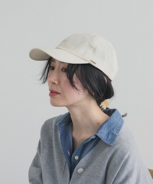 URBAN RESEARCH DOORS（アーバンリサーチドアーズ）の「リネンキャップ（キャップ・レディース・NATURAL/BROWN/NAVY・One）」の9枚目の写真
