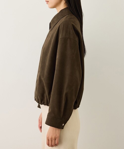 ROPE'（ロペ）の「スエードライクブルゾン（ブルゾン・レディース・ダークブラウン・F）」の14枚目の写真