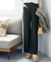 nissen | 大きいサイズ よくのびるゆるストレート9分丈ひんやりデニムパンツ（接触冷感）（ゆったりヒップ）(パンツ)